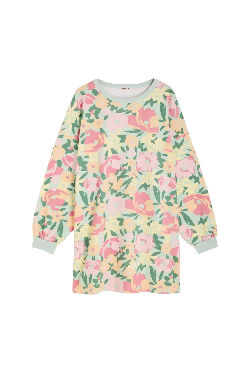 Robe Sweat 100% Coton BIO - Allamanda Vert