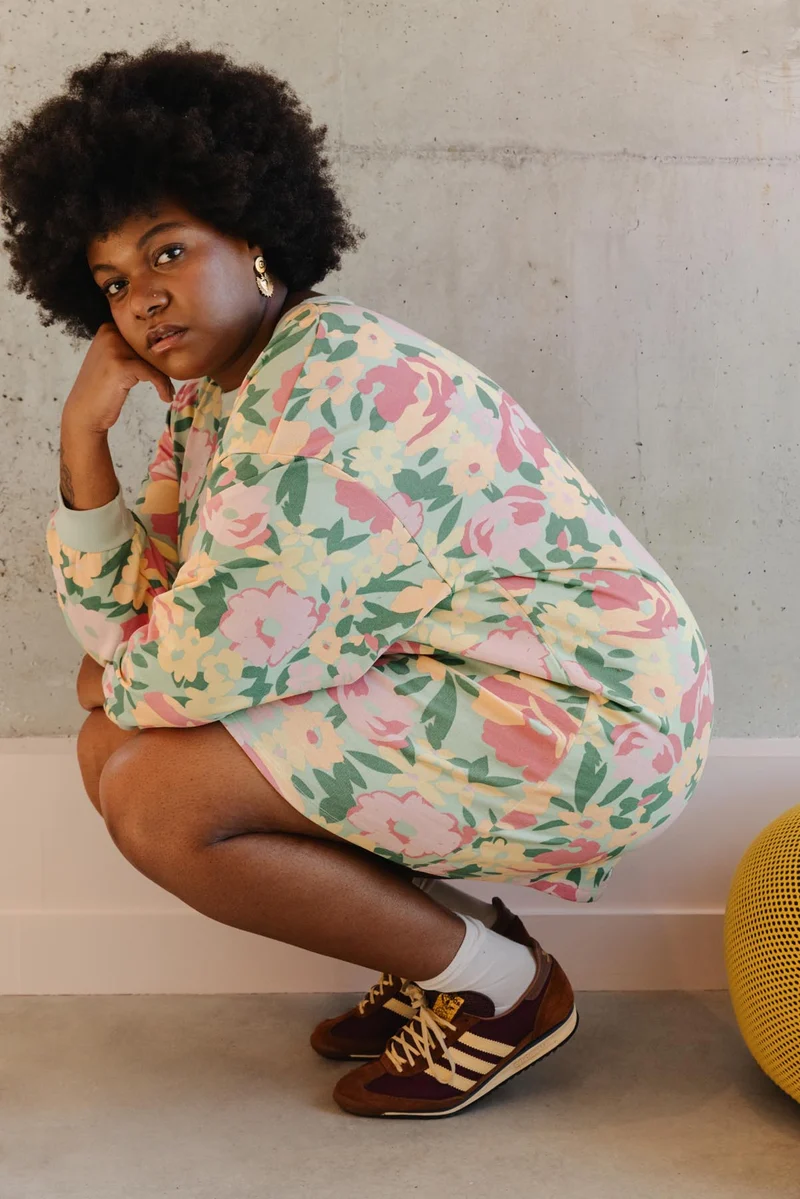 Robe Sweat 100% Coton BIO - Allamanda Vert