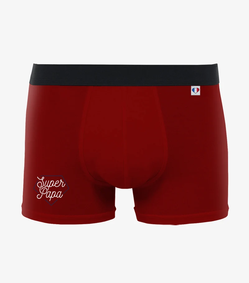 Boxer Homme Rouge - Super Papa