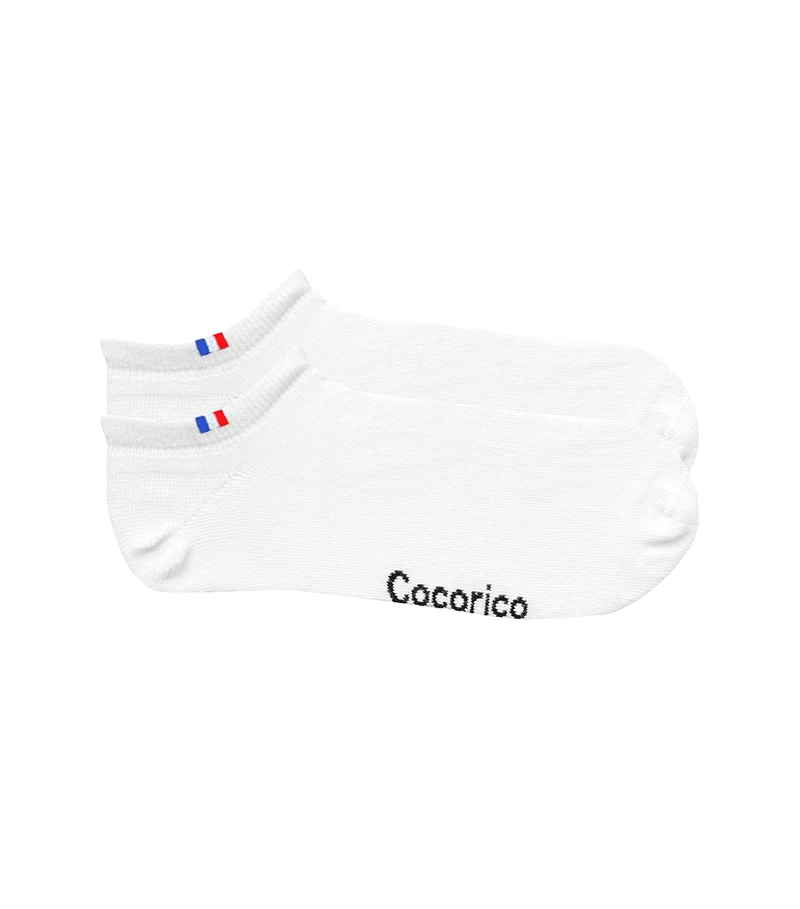 Chaussettes Homme Blanc x2 - Pack Invisible