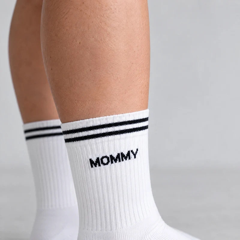 Familiensocken „Mommy, Mommy, Mini“ | Weiß