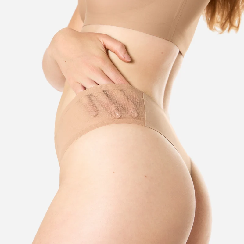 SNOCKS x femtis Period Panty - ZORA Tanga Sport | Karamell