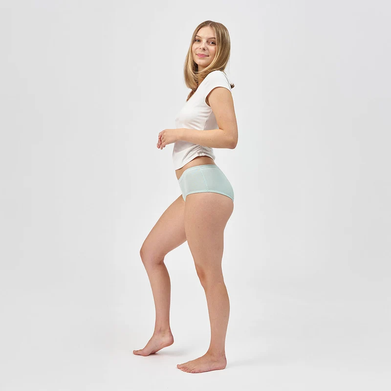 SNOCKS x femtis Teen Period Panty - LENE Hipster | Salbei