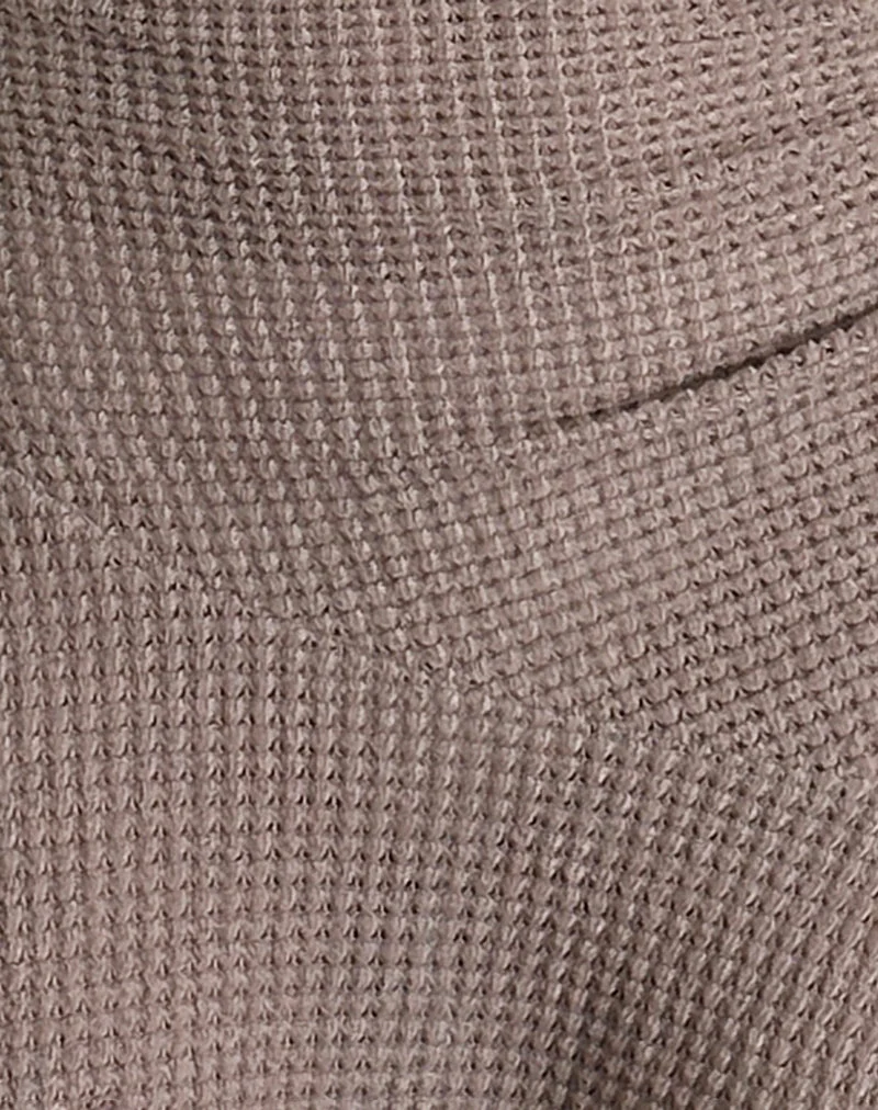 Robe dos nu Yelena en taupe clair