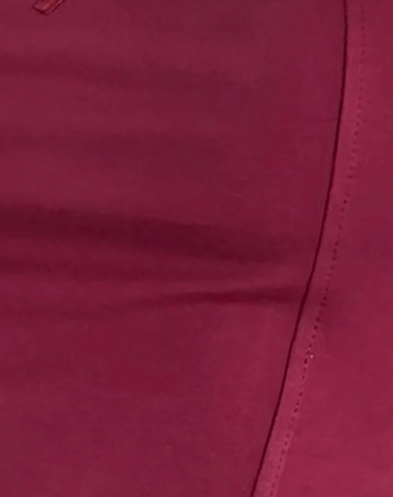Jinisa Corset Top in Burgundy