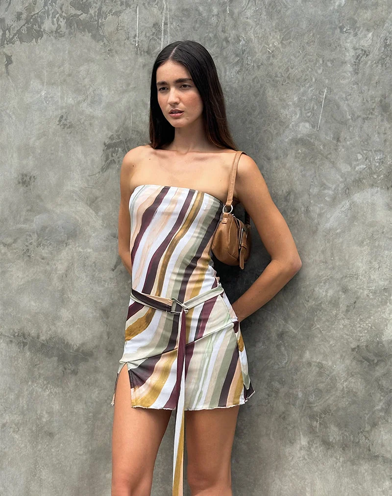 Kevsra Mini robe bandeau en maille Wiggle Sunset
