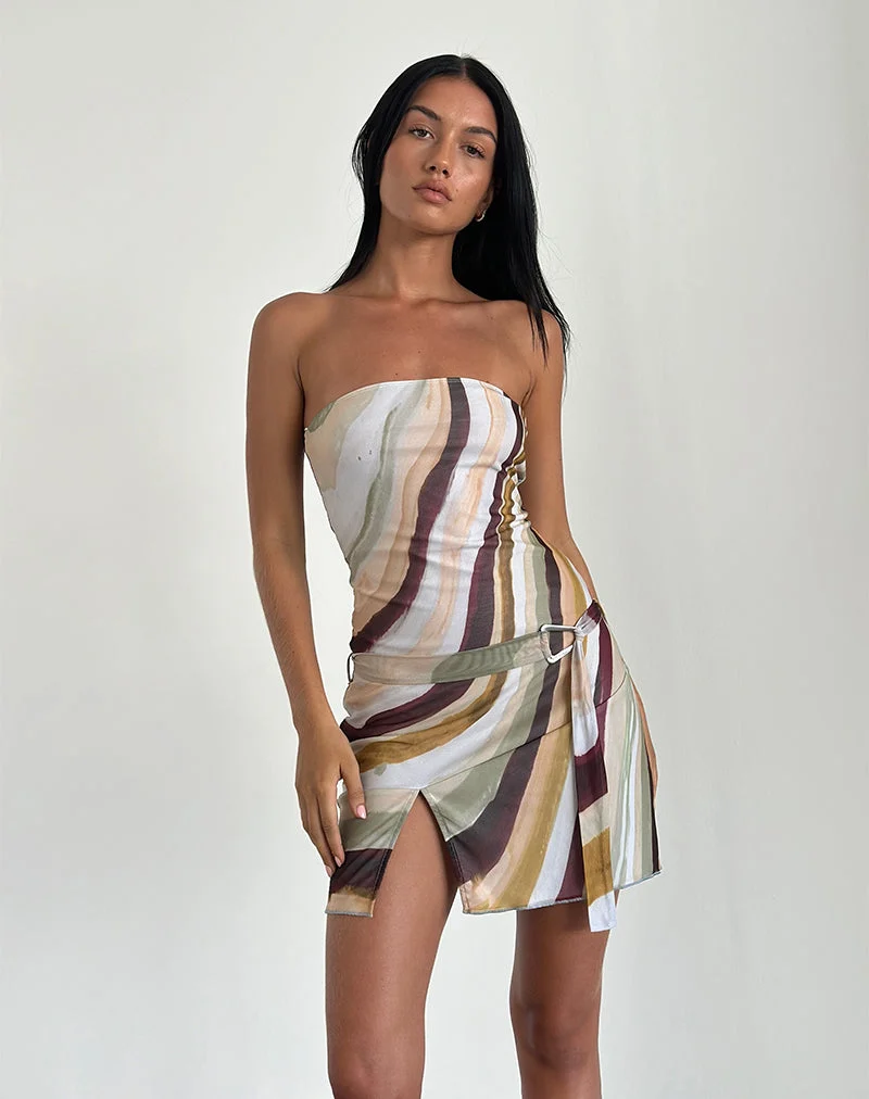 Kevsra Mini robe bandeau en maille Wiggle Sunset
