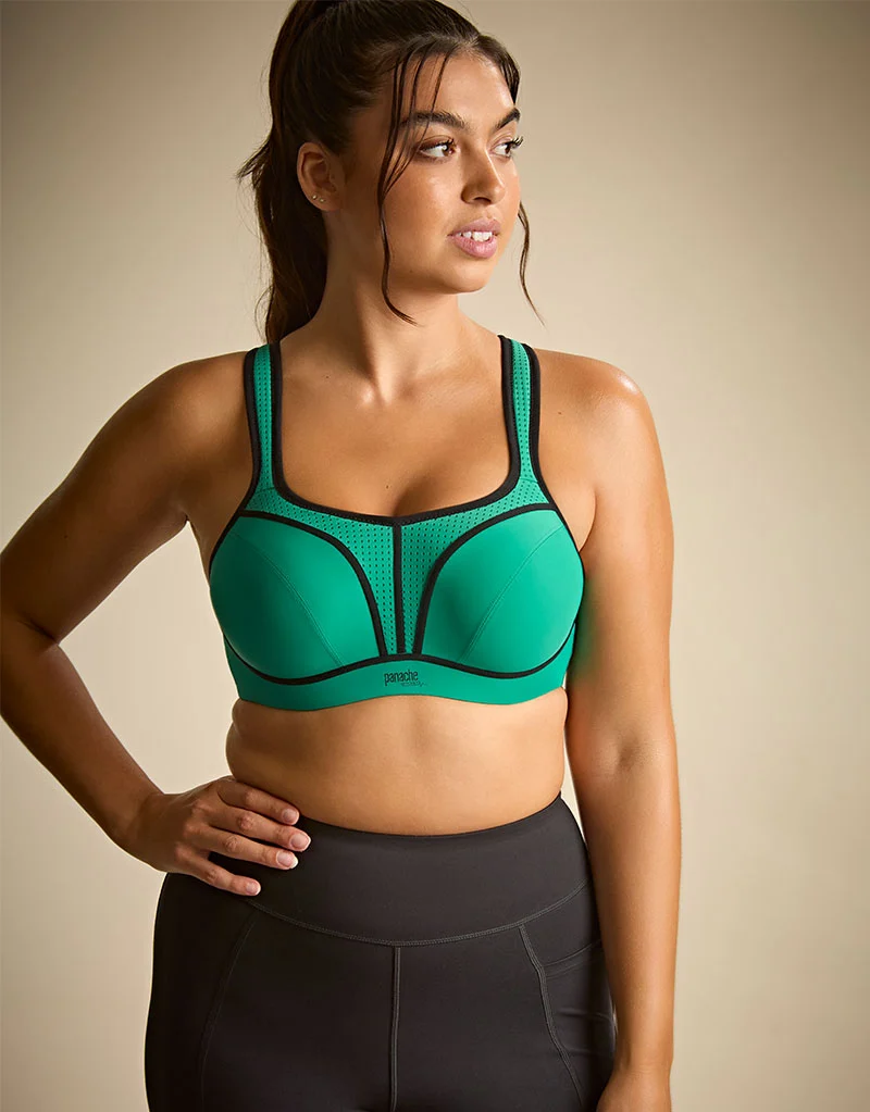 Panache Power Sports Bra Green