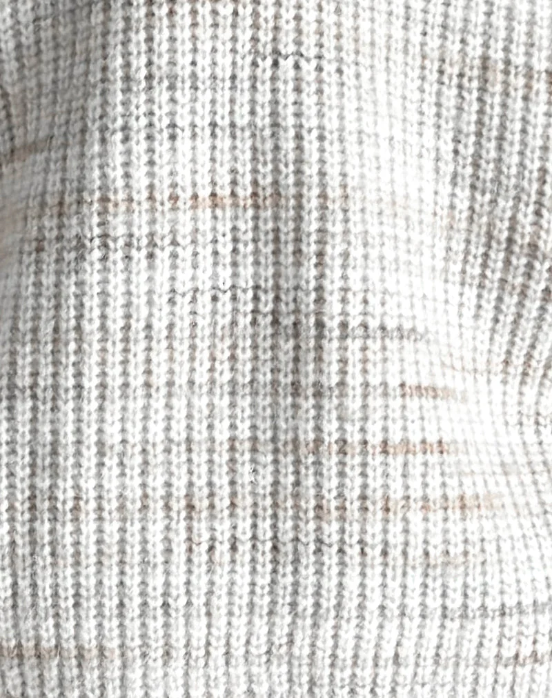 Pull Karu en tricot brossé neutre