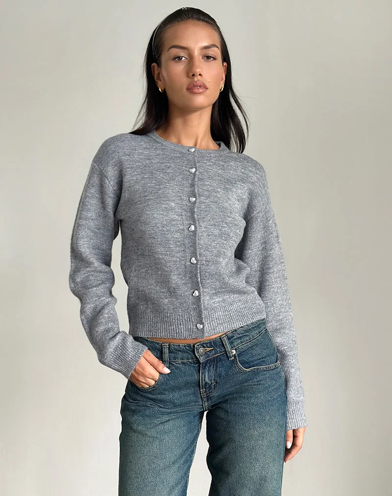 Cardigan Aura en gris poussiéreux
