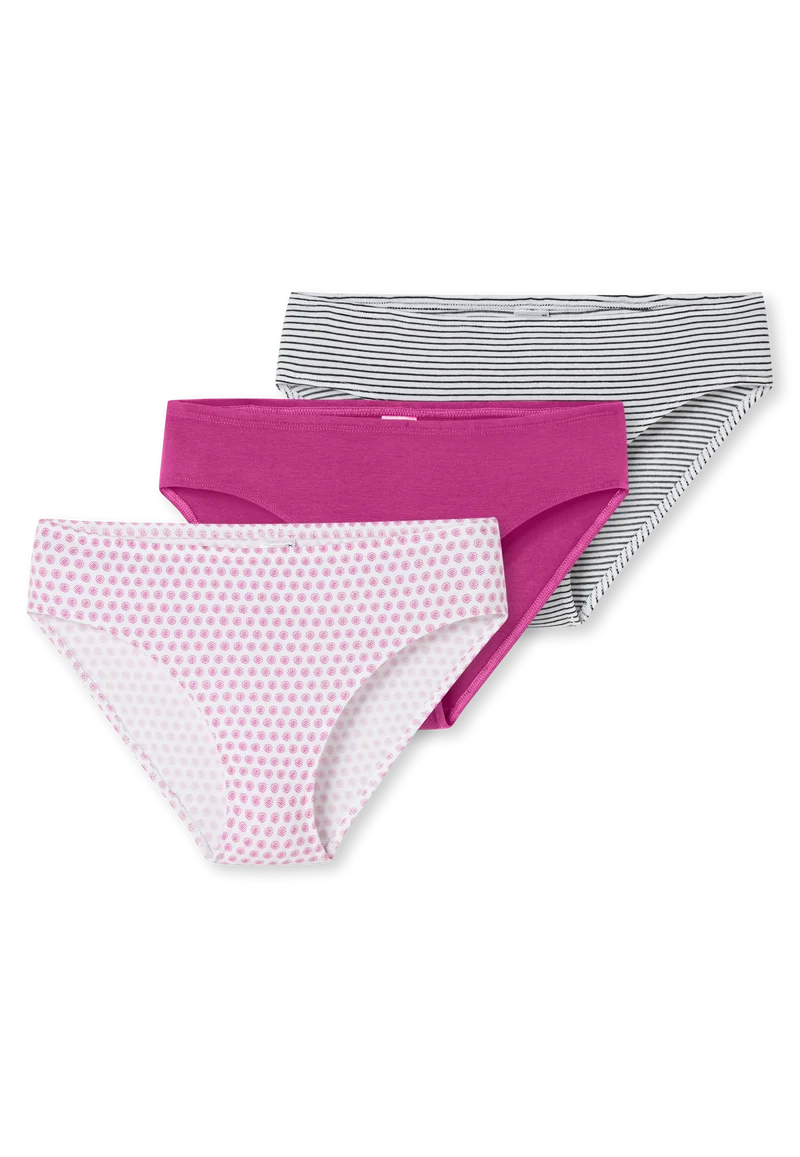 Slip 3er-Pack Bunt gemustert - 95/5