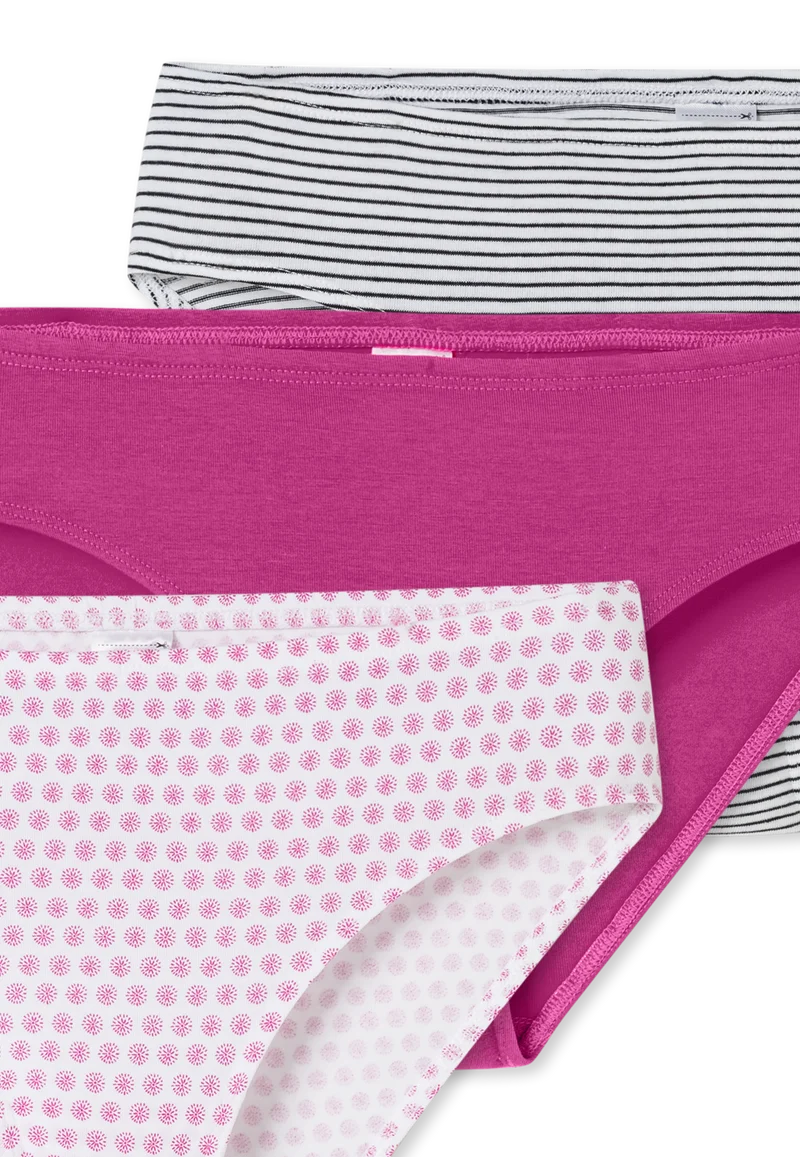 Slip 3er-Pack Bunt gemustert - 95/5