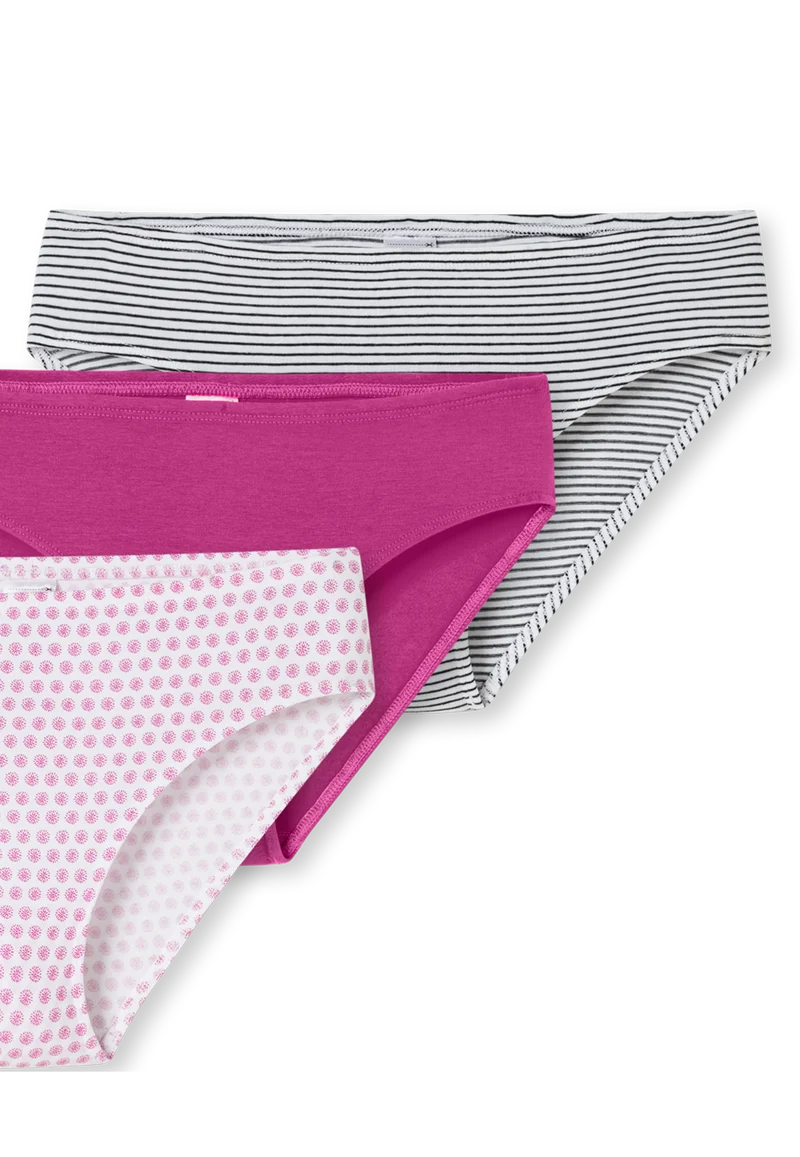 Slip 3er-Pack Bunt gemustert - 95/5