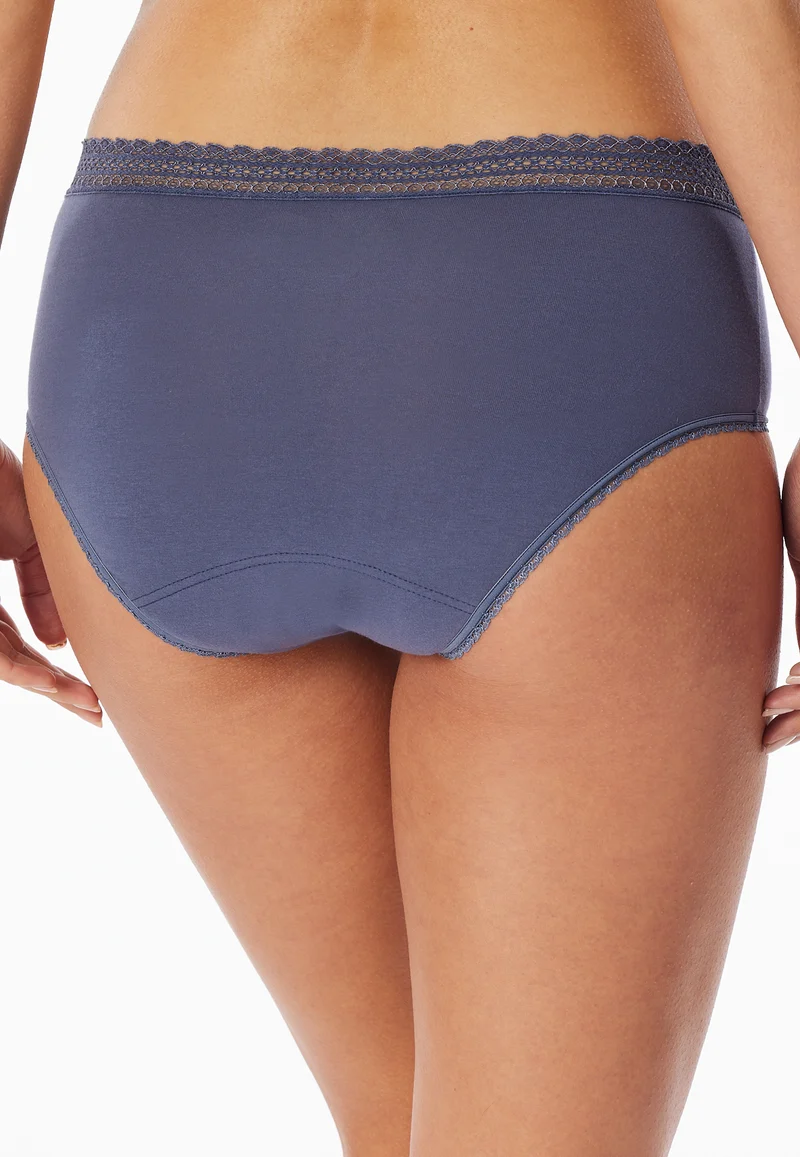 Periodenslip mit Spitze 2er-Pack Blau/Schwarz - Secret Care