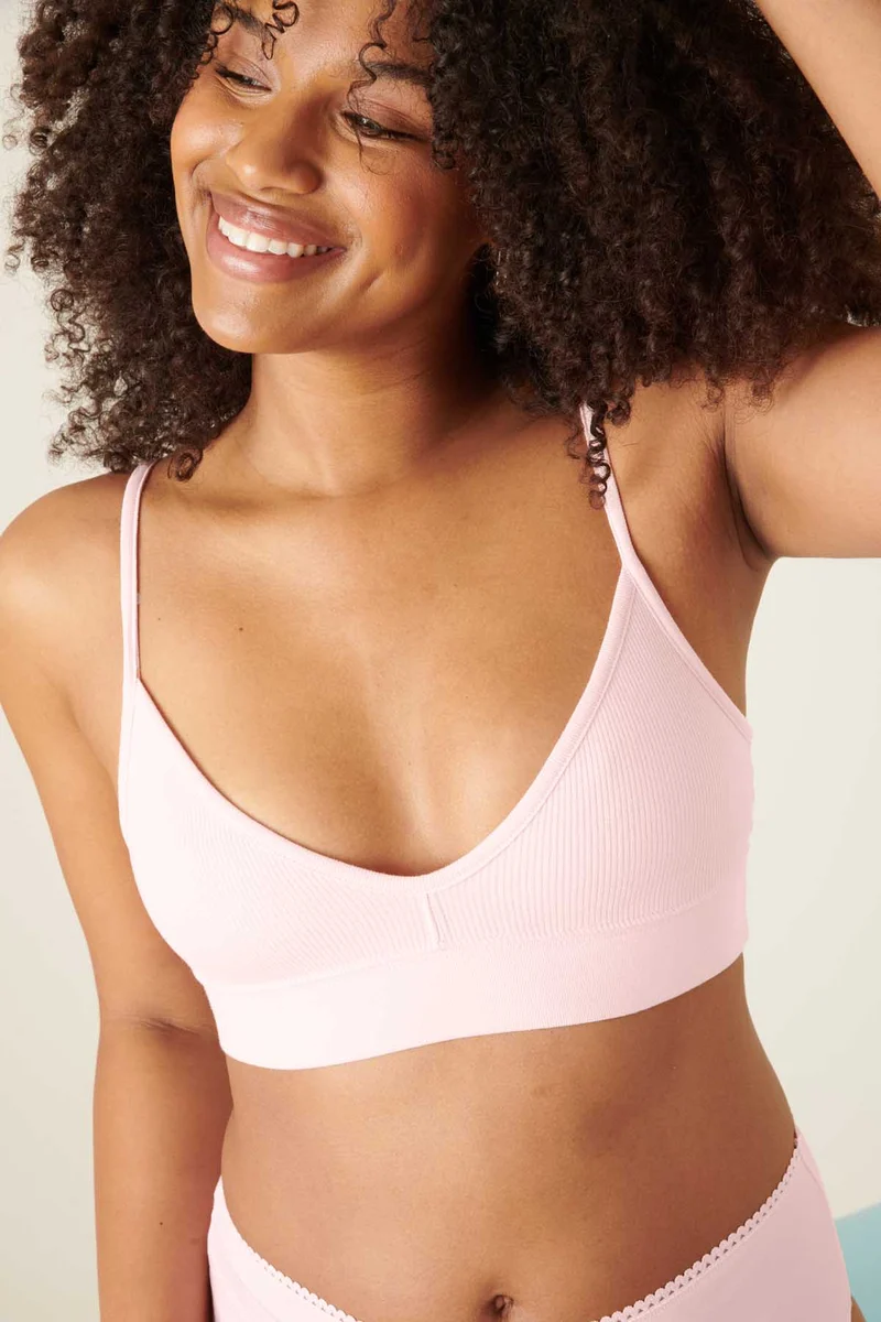 Brassière Coton BIO - Rose Blush