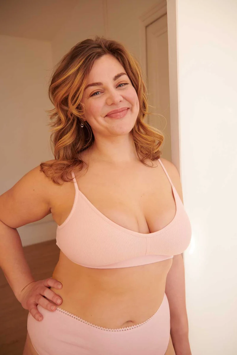 Brassière Coton BIO - Rose Blush