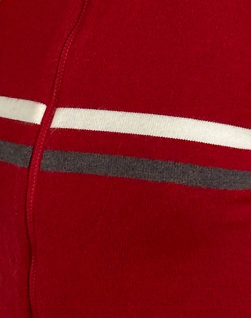 Tabeya - Veste en tricot sans manches - Rouge