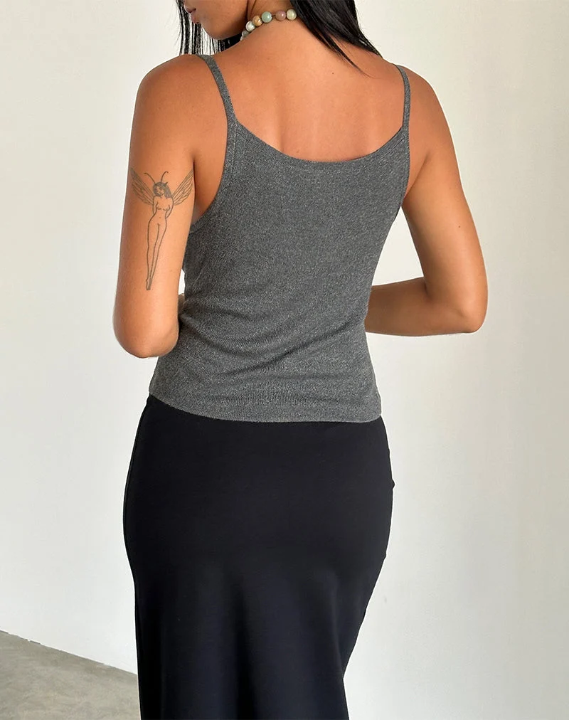 Gilet Riona en gris foncé