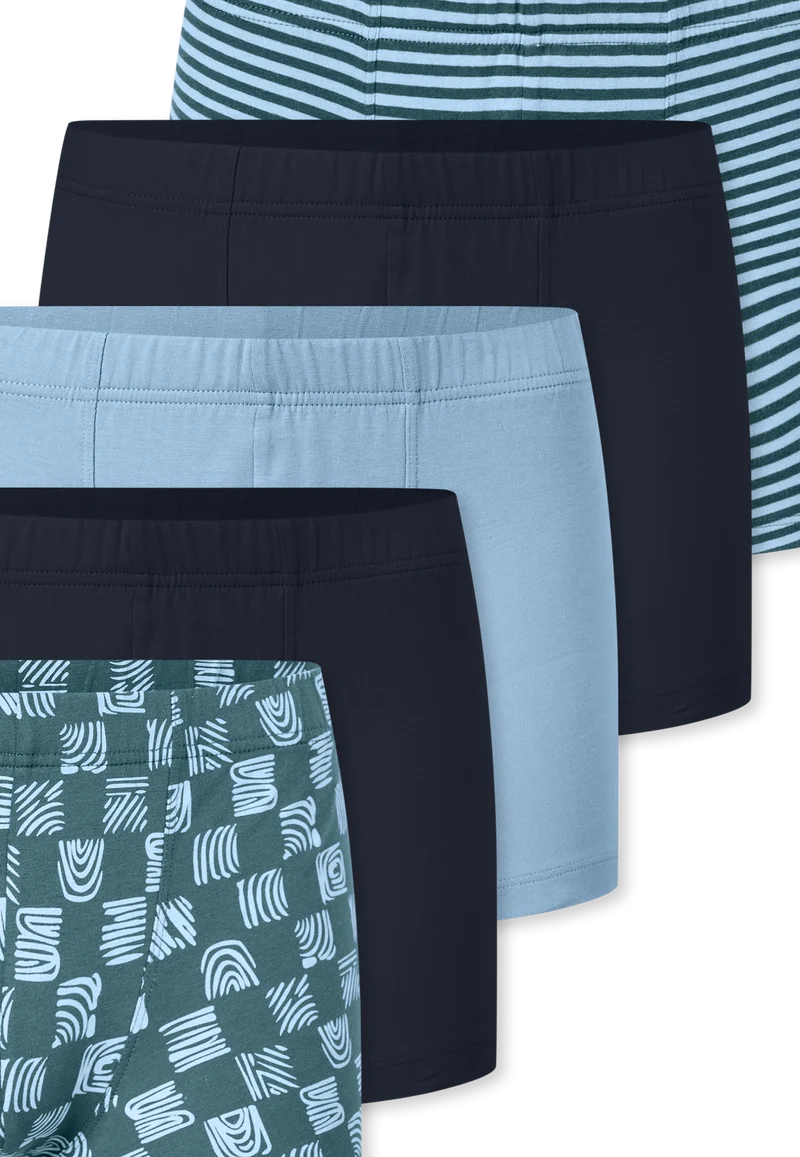 Shorts 5er-Pack Blau gemustert - 95/5
