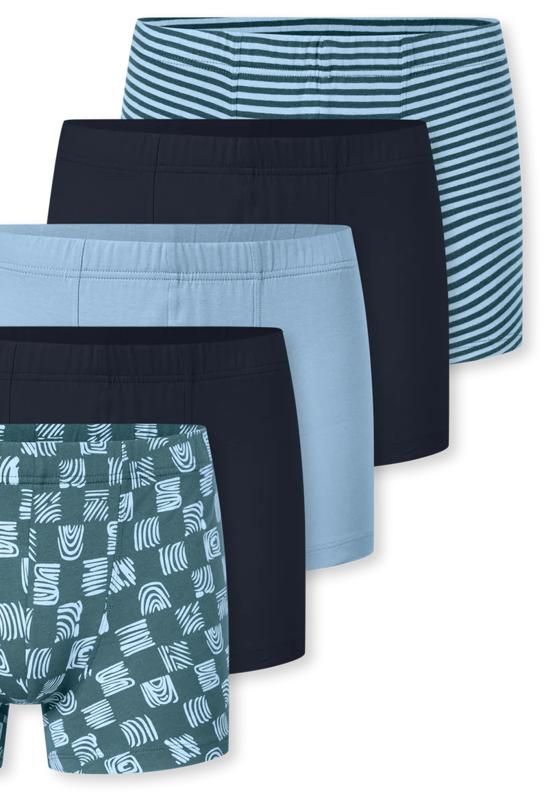 Shorts 5er-Pack Blau gemustert - 95/5