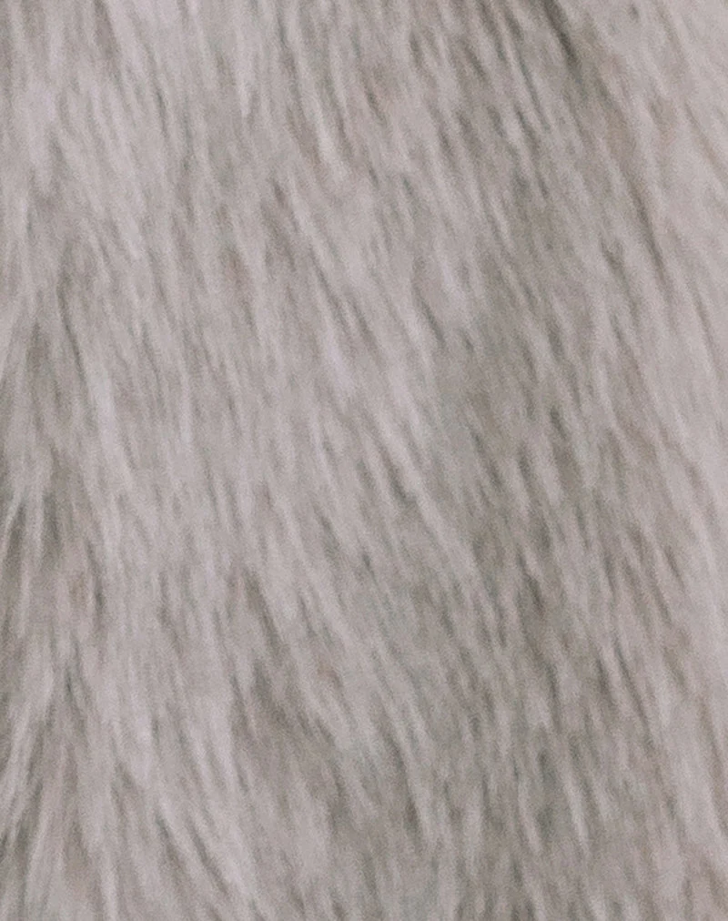 Veste Lupita en fausse fourrure Taupe