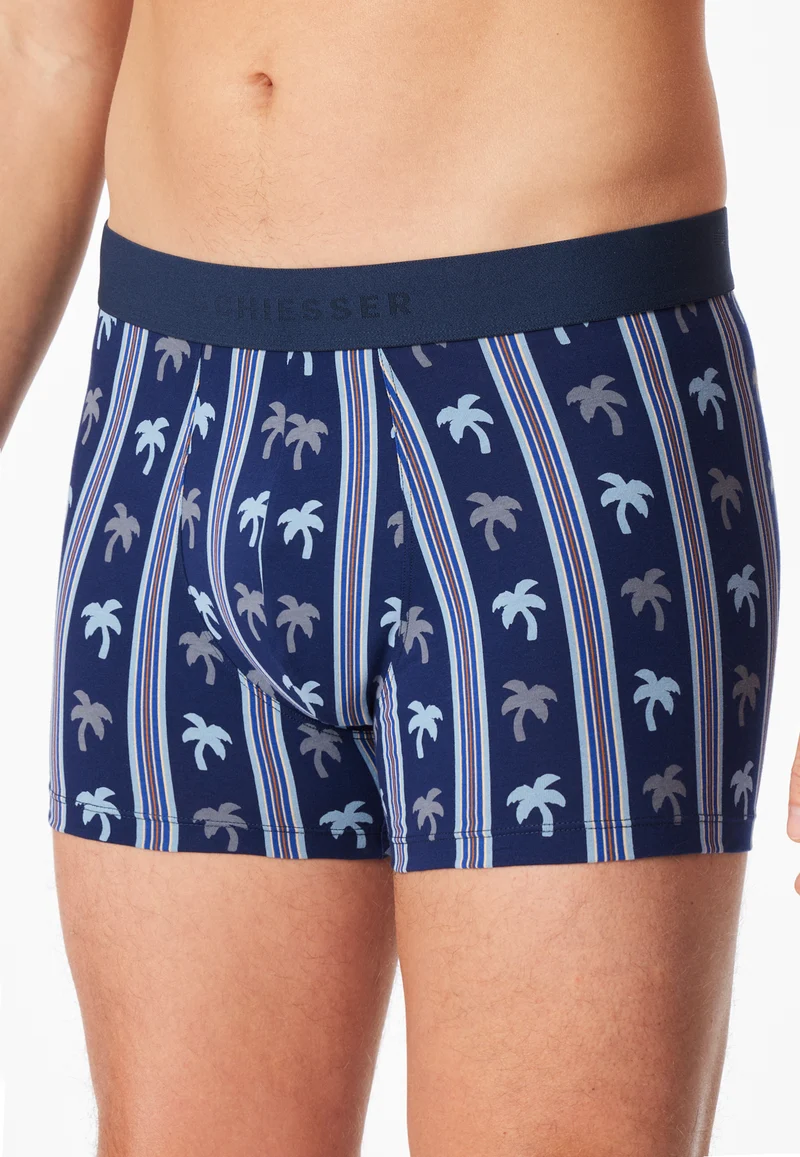 Enge Boxershorts Dunkelblau gemustert - 95/5