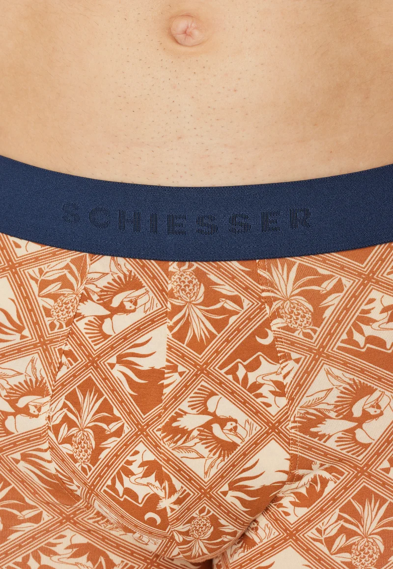 Enge Boxershorts Orange gemustert - 95/5