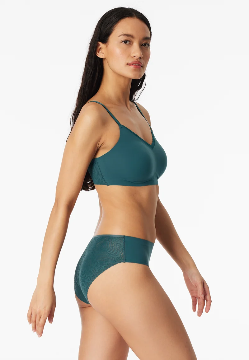Slip Seamless mit Spitze Petrol - Invisible Soft Lace