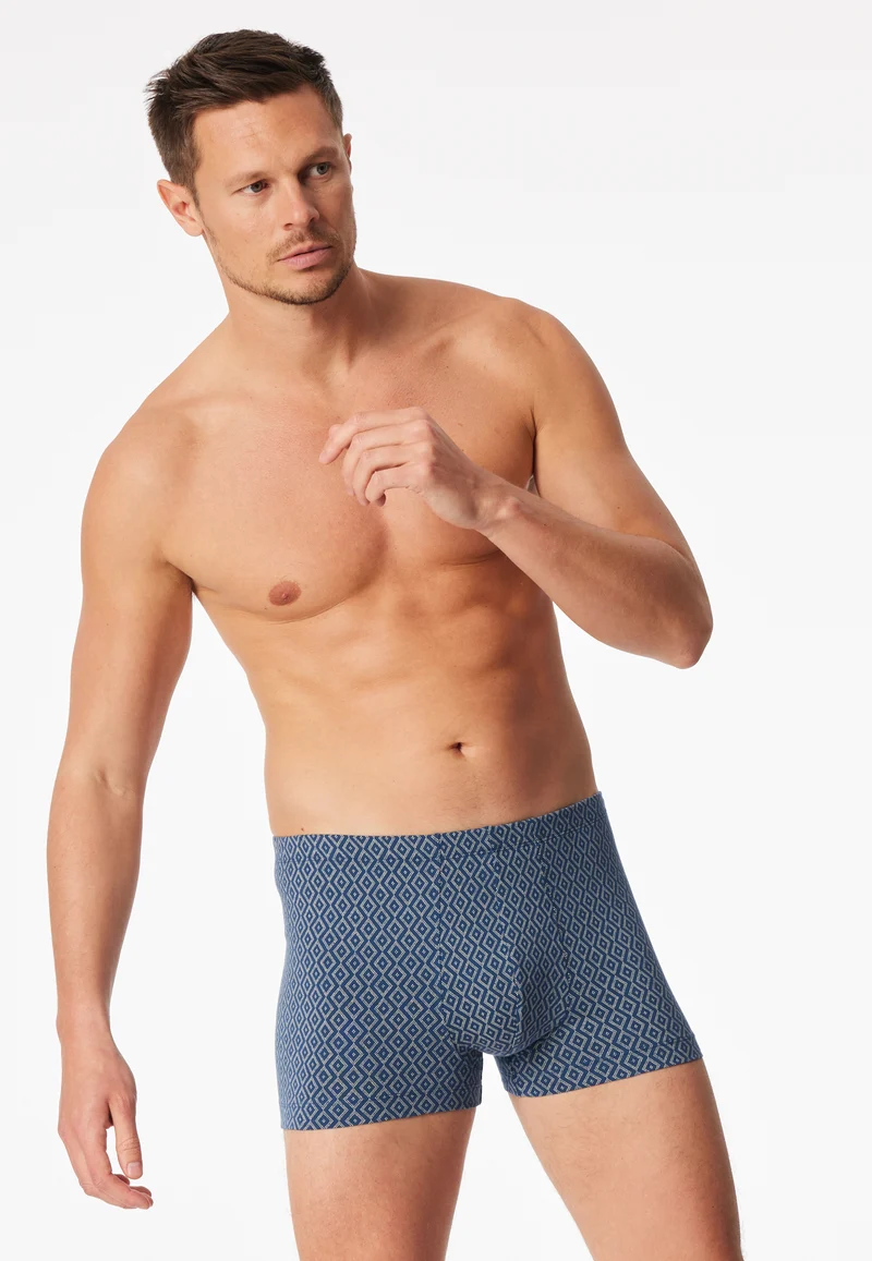 Enge Boxershorts Blau gemustert - 95/5