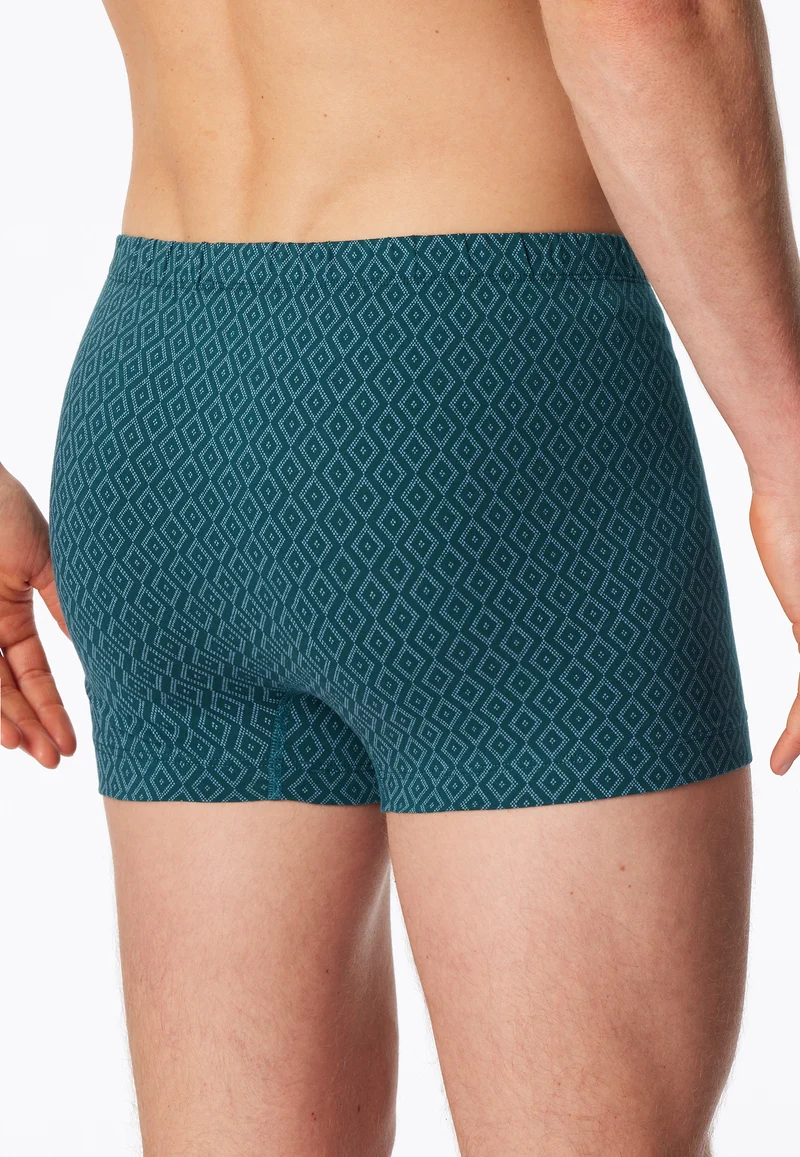 Enge Boxershorts Petrol gemustert - 95/5