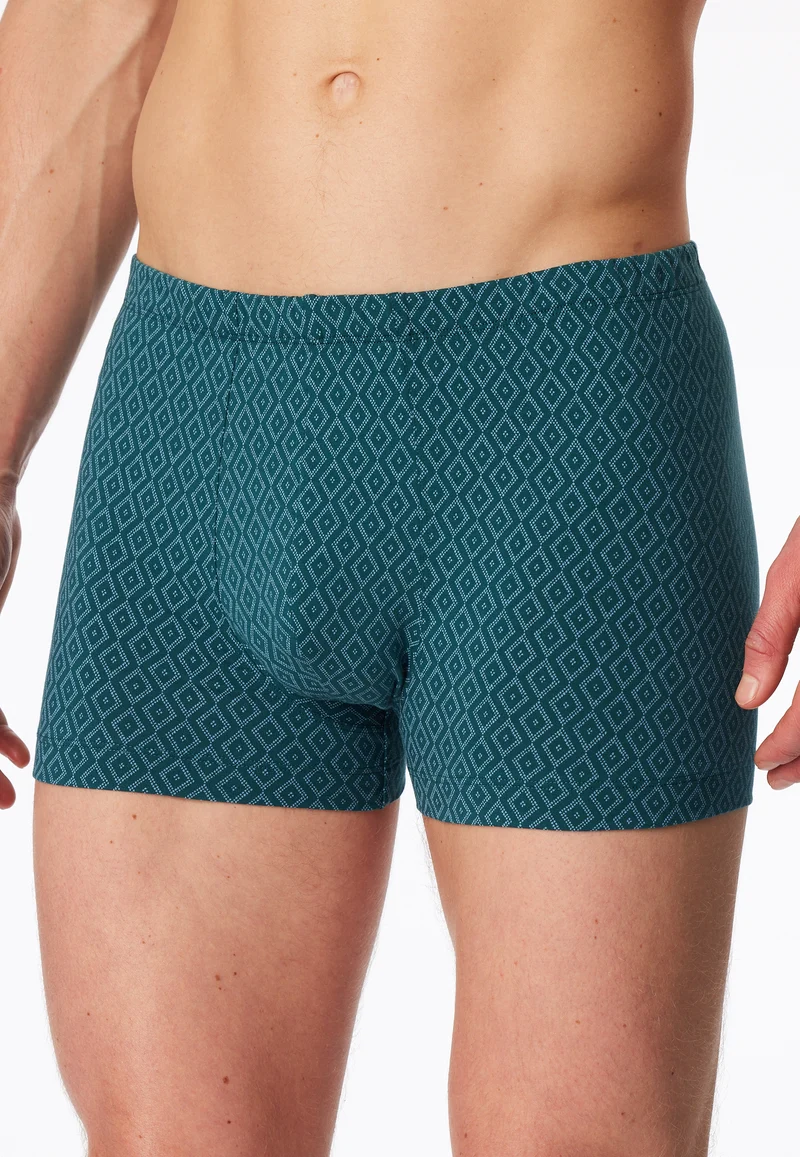 Enge Boxershorts Petrol gemustert - 95/5