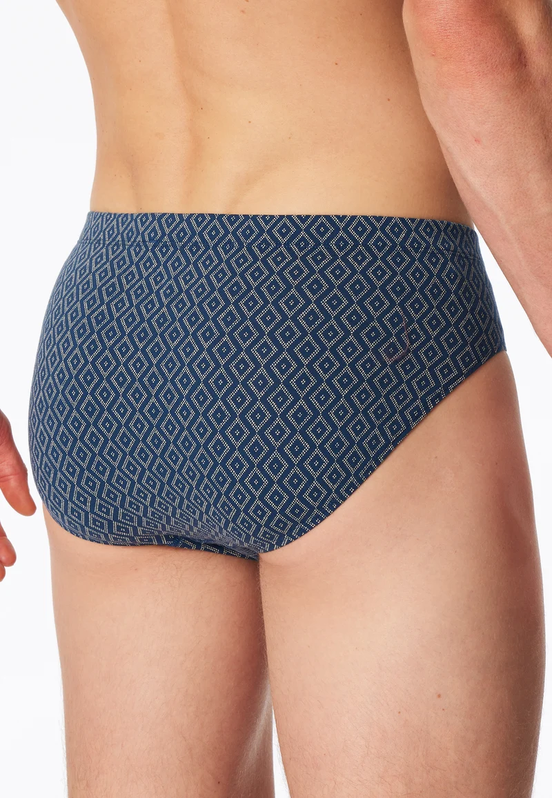 Slip Dunkelblau gemustert - 95/5