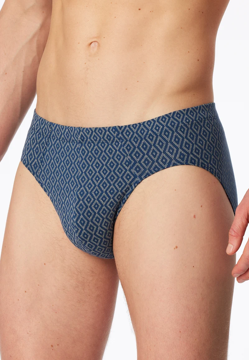 Slip Dunkelblau gemustert - 95/5
