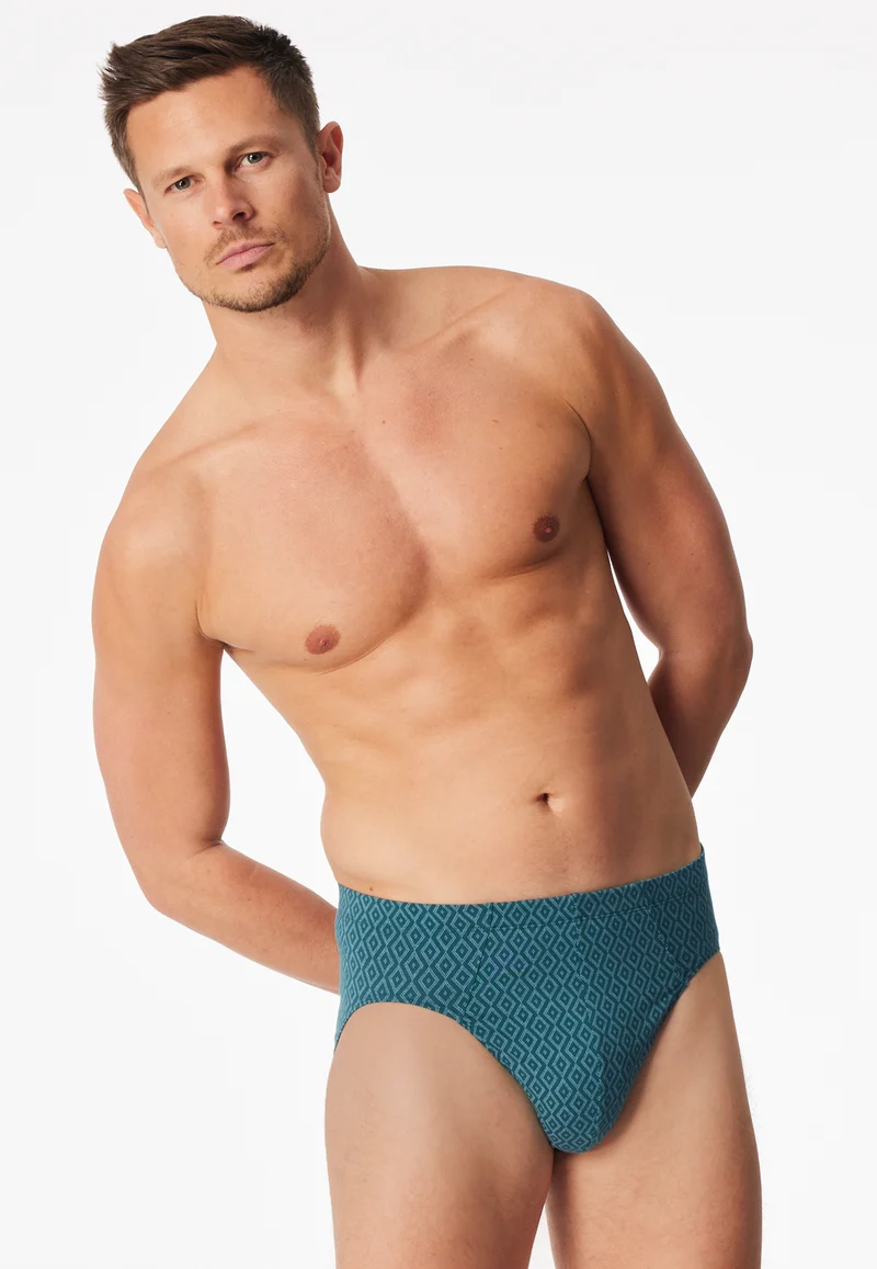 Slip Petrol gemustert - 95/5