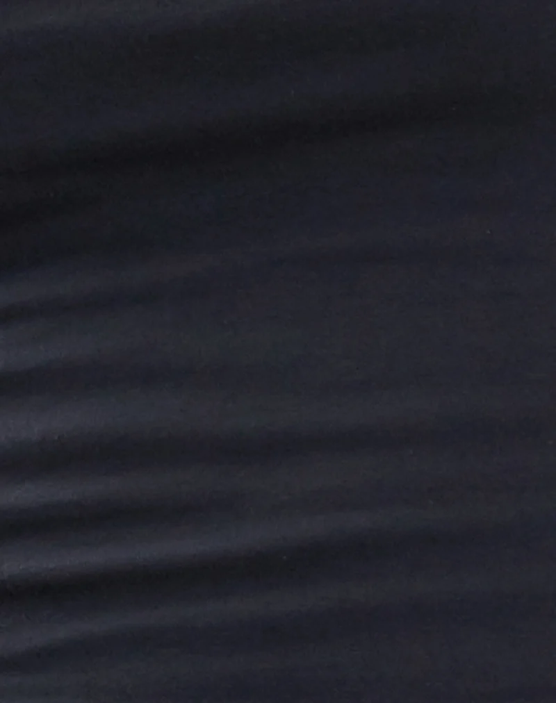 Jinsu Crop Top en Lycra Ocean Storm