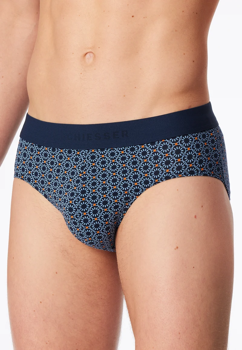 Rio-Slips 3er-Pack uni/gemustert mehrfarbig - 95/5