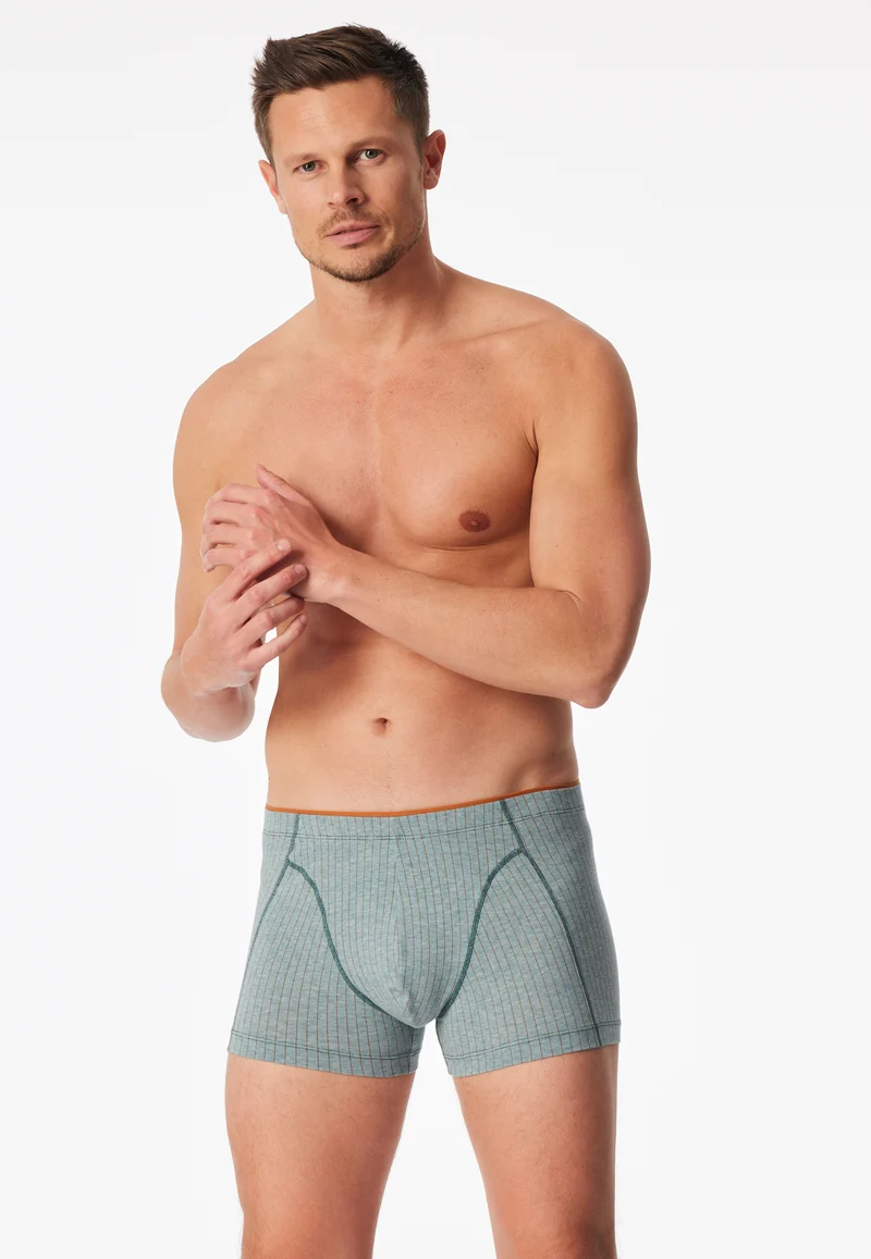 Enge Boxershorts Petrol gestreift - 95/5