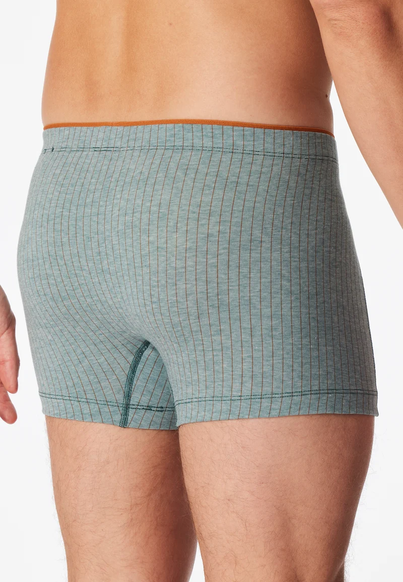 Enge Boxershorts Petrol gestreift - 95/5