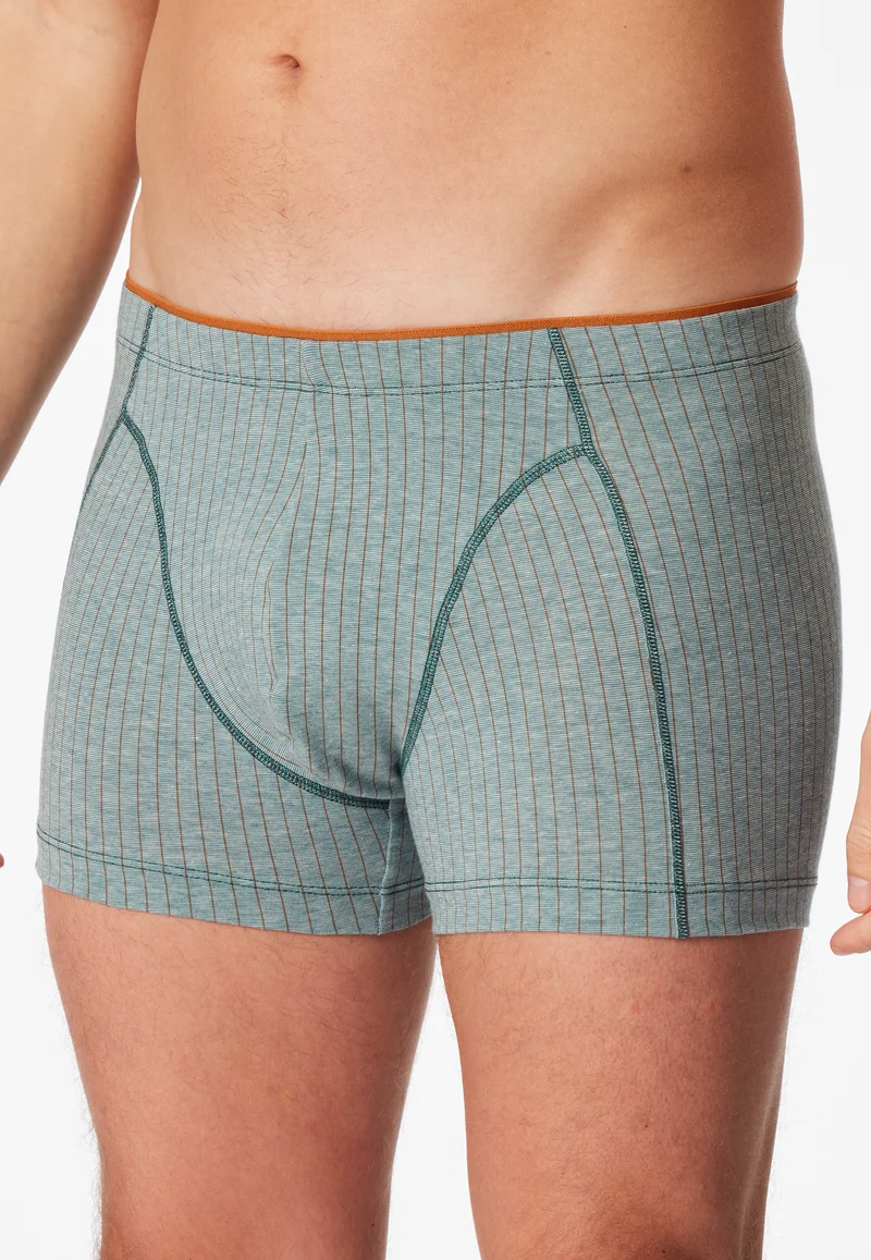 Enge Boxershorts Petrol gestreift - 95/5