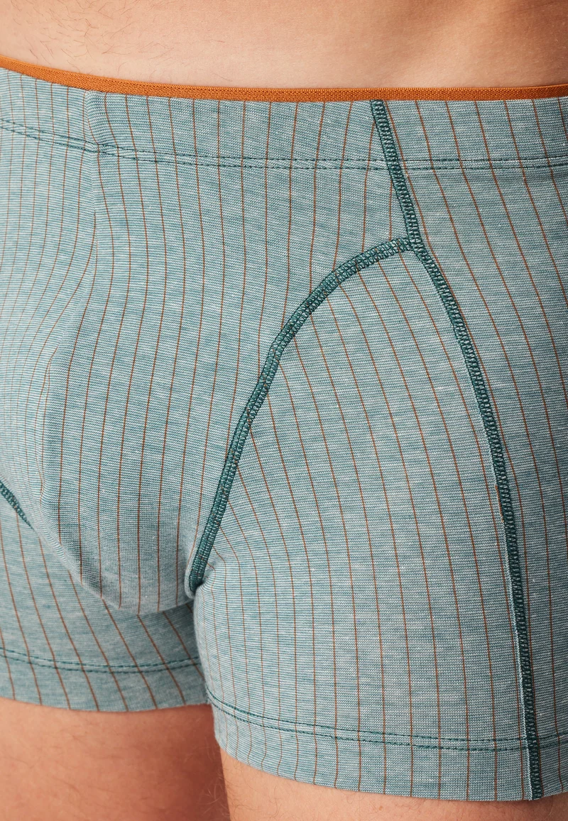 Enge Boxershorts Petrol gestreift - 95/5
