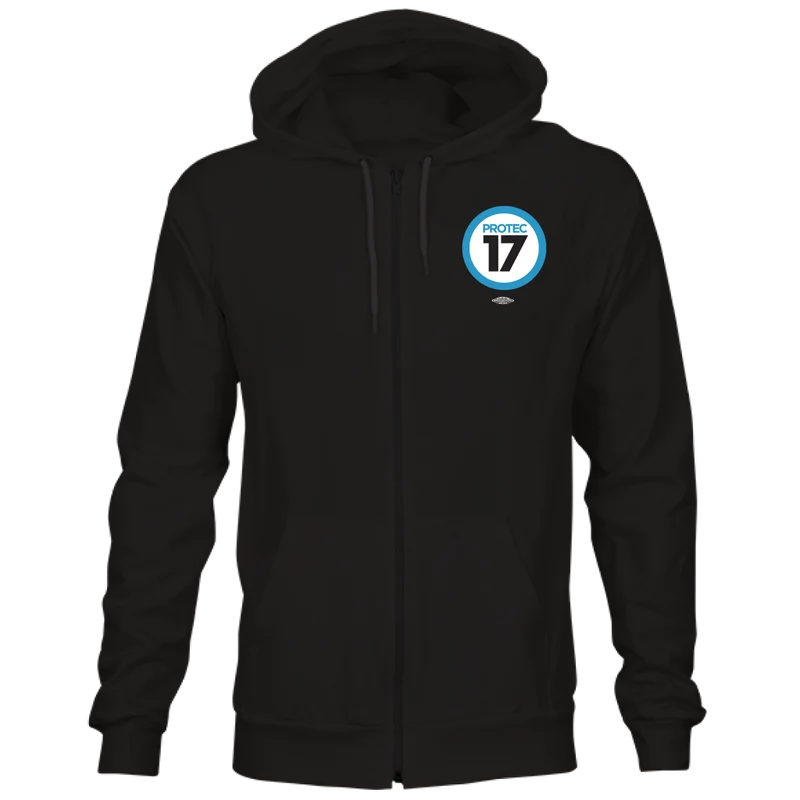 PROTEC17 Zipper Hoodie - Black