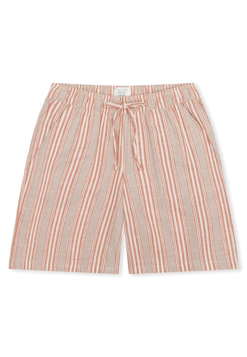 Hose kurz Beige/Orange gestreift - Mix+Relax