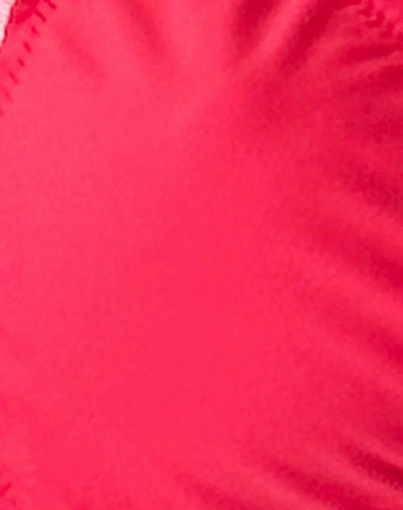 Top de bikini Prisha, rouge