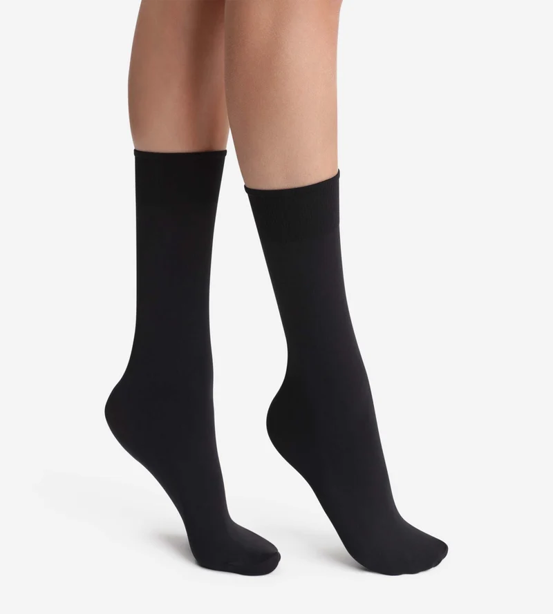 Mi-bas noirs Thermo Isole du froid 54D