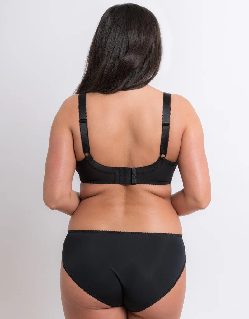 Adore Julia Balconette Bra Black/Cherry