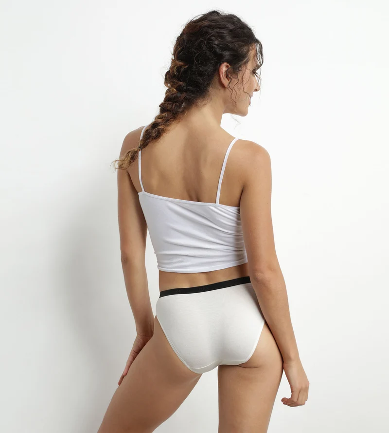 Lot de 3 slips nœud noir en coton Les Pockets