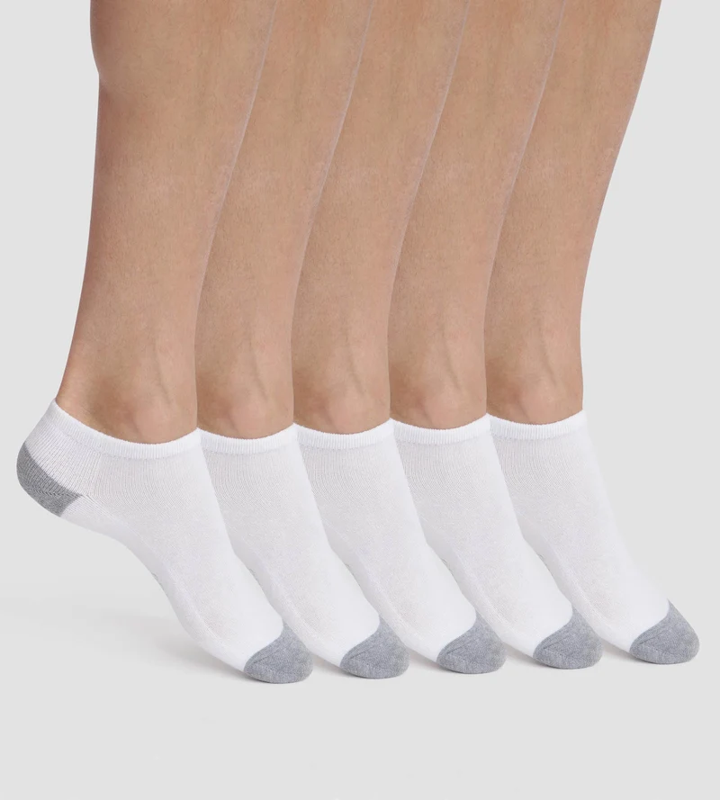 Lot de 5 paires de socquettes homme en coton Blanc EcoDim Sport