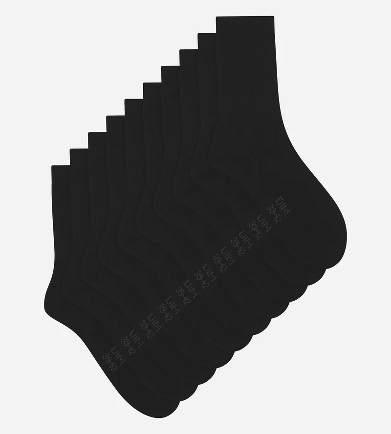 Lot de 5 paires de chaussettes homme Noir EcoDim Sport
