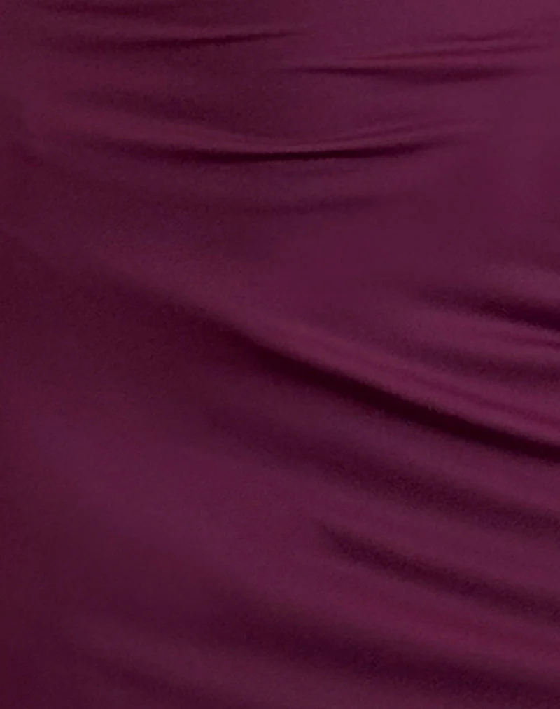 Mini robe Britney en Smooth Slinky Berry