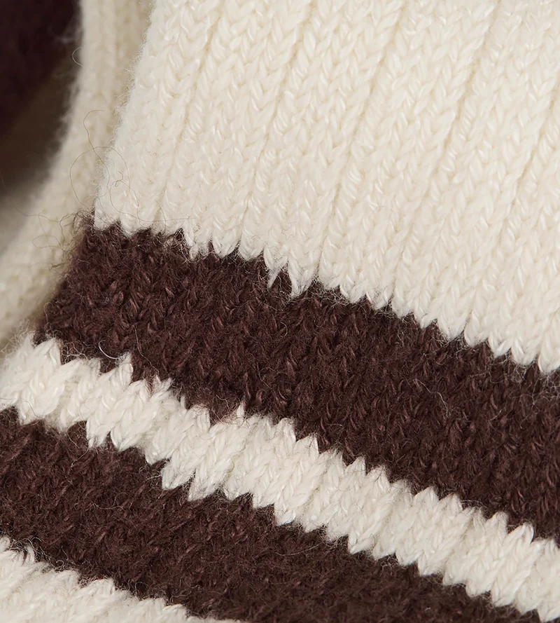 Chaussettes hautes en coton ivoire DIM x Ines de la Fressange